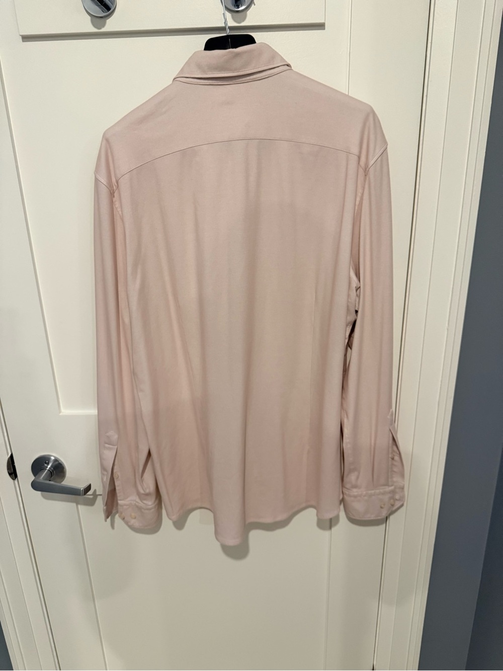 Emanuel Berg Long-Sleeve Button-Up Shirt in Light Pink